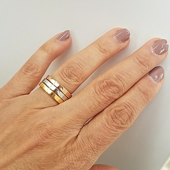 3pcs plain Wedding Bands Stainless steel size 7 - Picture 3 of 8